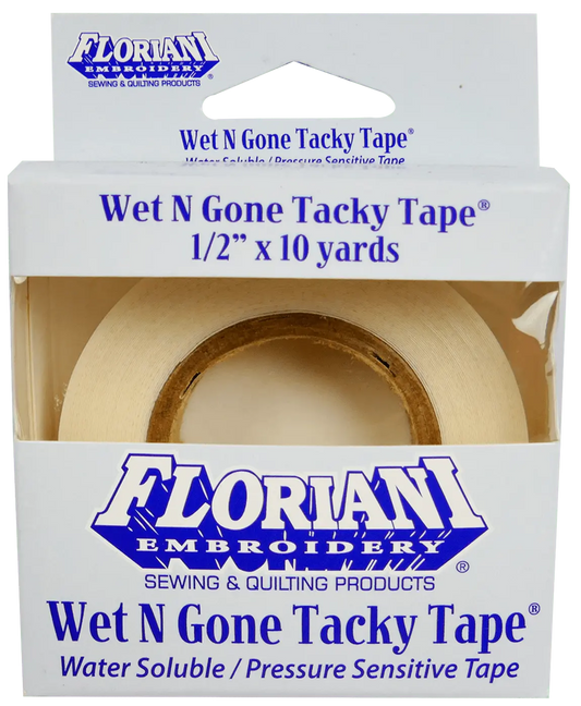 Floriani Wet N Gone Tacky 1/2" x 10 yds Tape Size