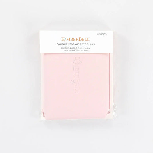 Folding Storage Tote Blank Blush