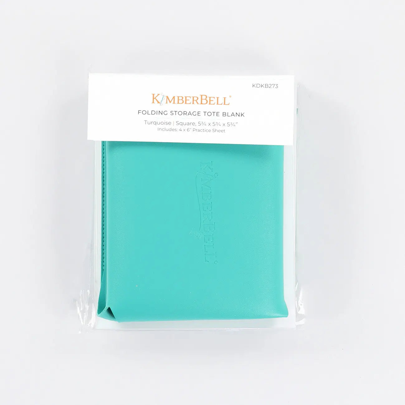 Folding Storage Tote Blank Turquoise