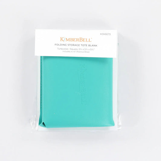 Folding Storage Tote Blank Turquoise