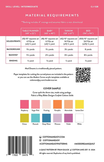 Fran Gulick Mod Dreams Quilt Pattern