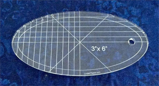 Oval Template 3" x 6"