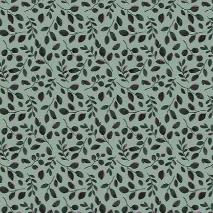 Garden Leaves Quilting Cuddle Green Fabric - ( 3/4 Yard Pack )