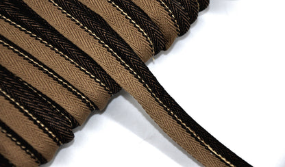 Godiva Collection - 1/4" Width PIPING CORD with LIP (50 Yard Roll) - BC-10098-02/06 Chocolate and Brown