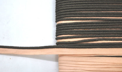 Godiva Collection - 1/4" Width PIPING CORD with LIP (50 Yard Roll) - BC-10099-28/66 Beige and Chocolate