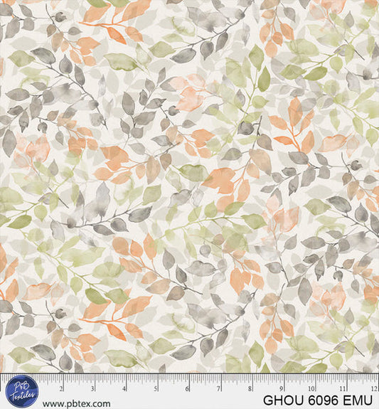 Golden Hour Earth Multi Allover Vines Cotton 44”/45” Fabric Per Yard