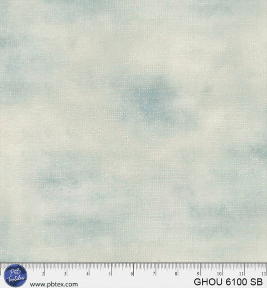 Golden Hour Sky Blue Canvas Blender Cotton 44”/45" Fabric Per Yard