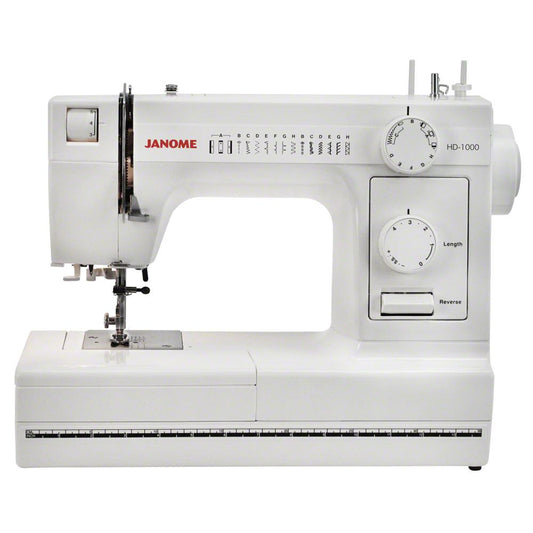Janome HD1000 Heavy Duty Sewing Machine (14 Stitches) with FREE Bundle