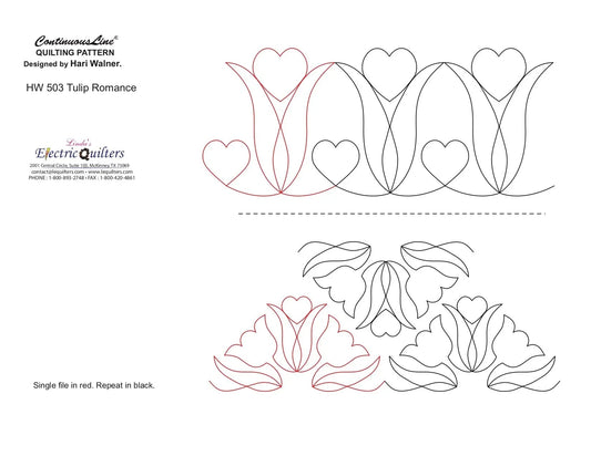 503 Tulip Romance Pantograph by Hari Walner