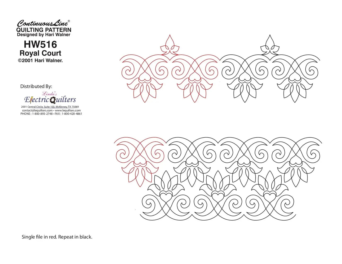 516 Royal Court Pantograph by Hari Walner