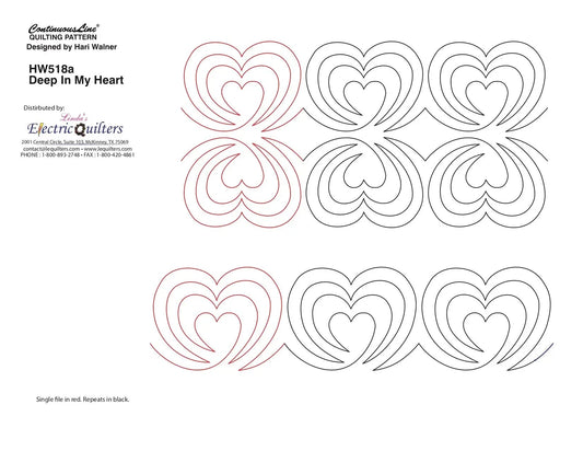 518 Deep In My Heart Pantograph by Hari Walner