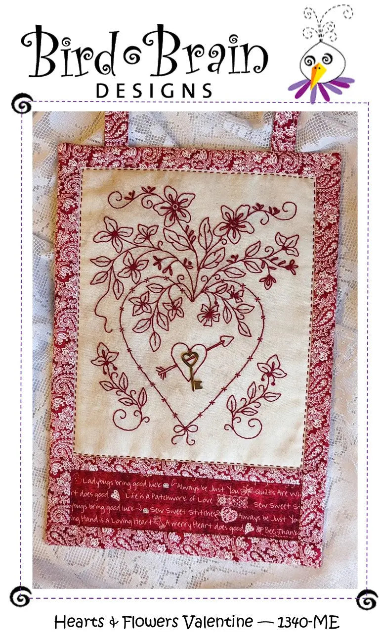 Hearts & Flowers Valentine Machine Embroidery