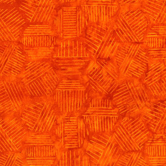 Hexies Pumpkin 81700-58 Cotton 44"/45" Fabric Per Yard