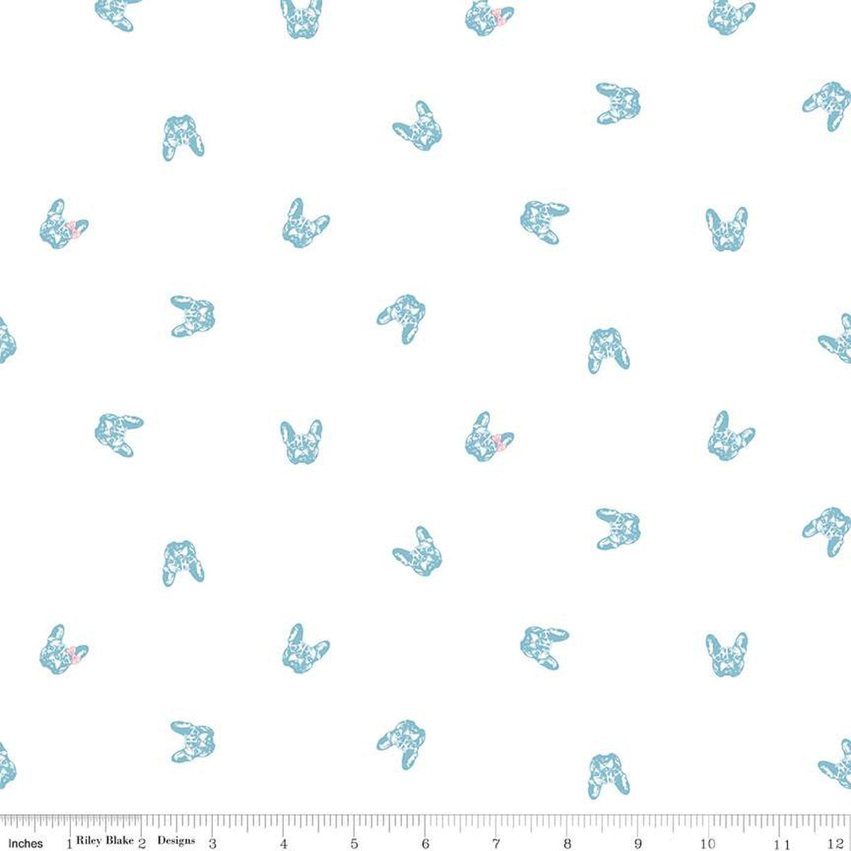 Hush Hush 5 Frenchie Friends Cotton 43"/44" Fabric Per Yard