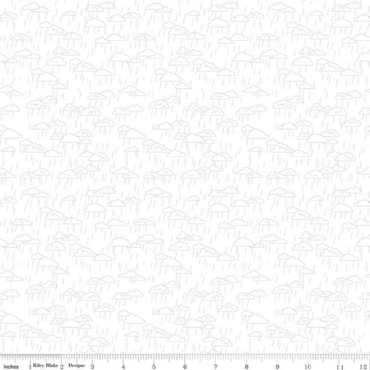 Hush Hush 5 When Skies are Gray Cotton 43"/44" Fabric Per Yard