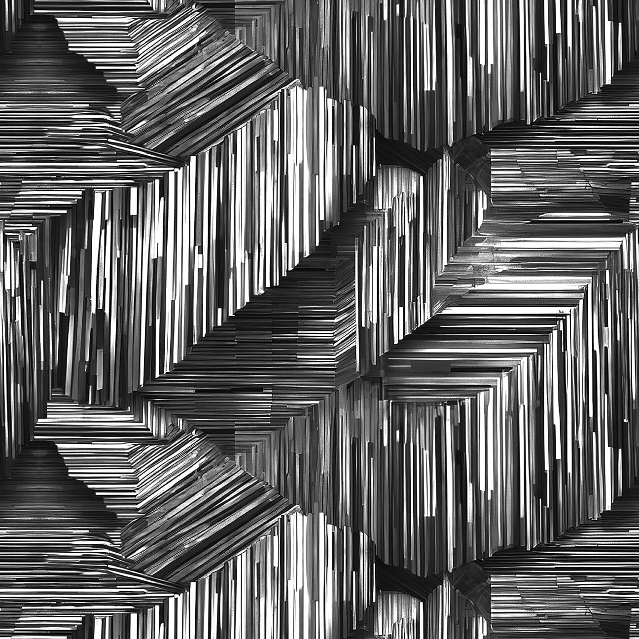 I Walk the Line Black & White Cotton Wideback Fabric per yard