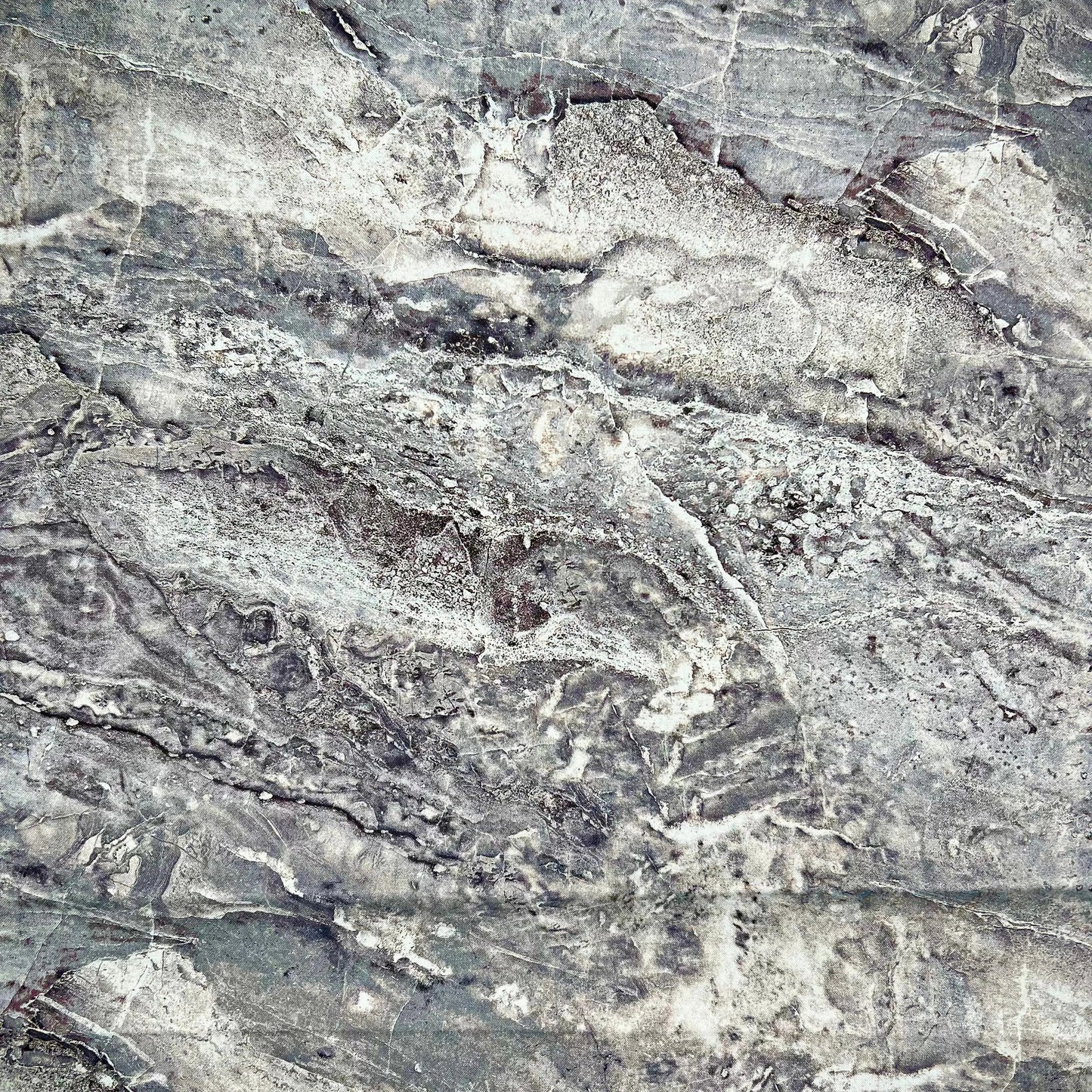 Cool Gray Stone Surfaces Cotton Wideback Fabric - ( 1 1/8 Yard Pack )