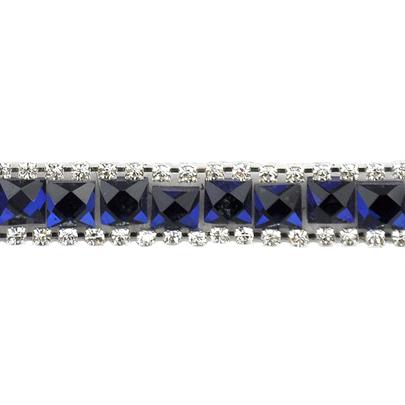 Iron-On Rhinestone Banding - 3/8" Width (5 Yard Roll) - BRSY-21-05 Navy Blue