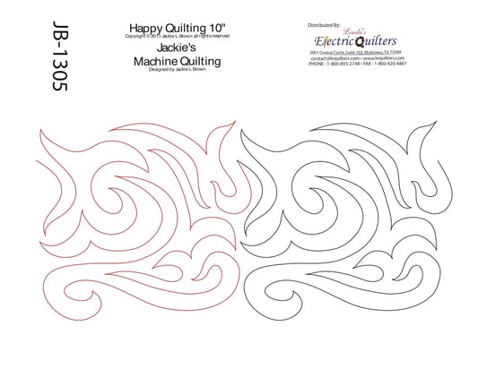 1305 Happy Quilting Pantograph by Jackie Brown