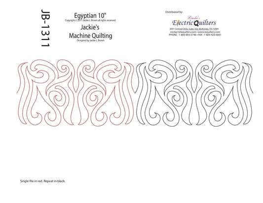 1311 Egyptian Pantograph by Jackie Brown