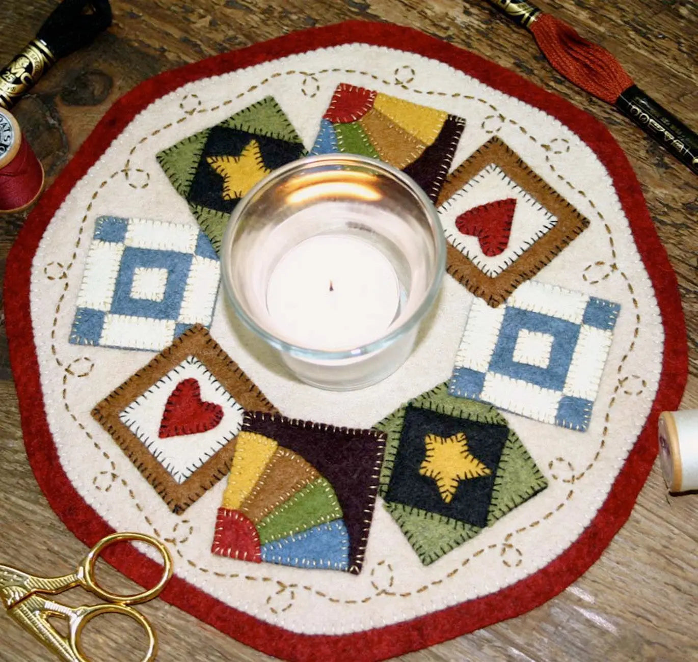 Kit Candle Mat Quilt Blocks