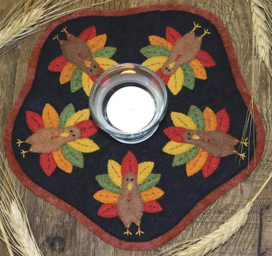 Kit Candle Mat Turkeys