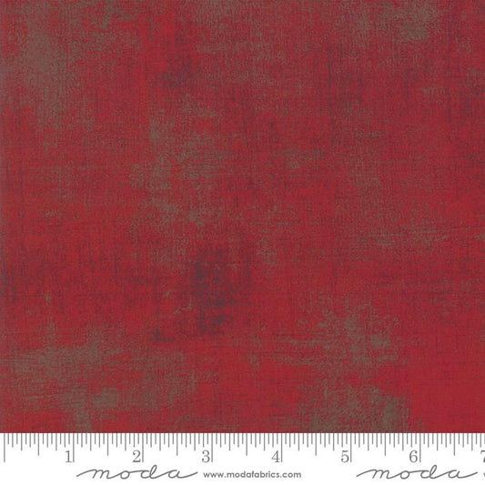 Red Grunge Basics Maraschino Cherry 44"/45" Per Yard