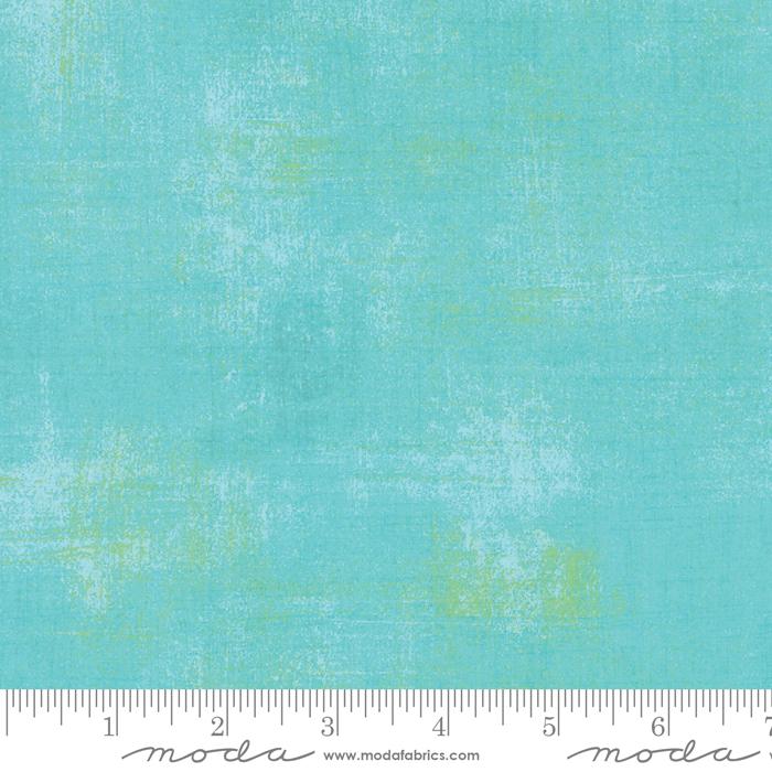 Blue Aqua Grunge Basics Pool 44"/45" Per Yard
