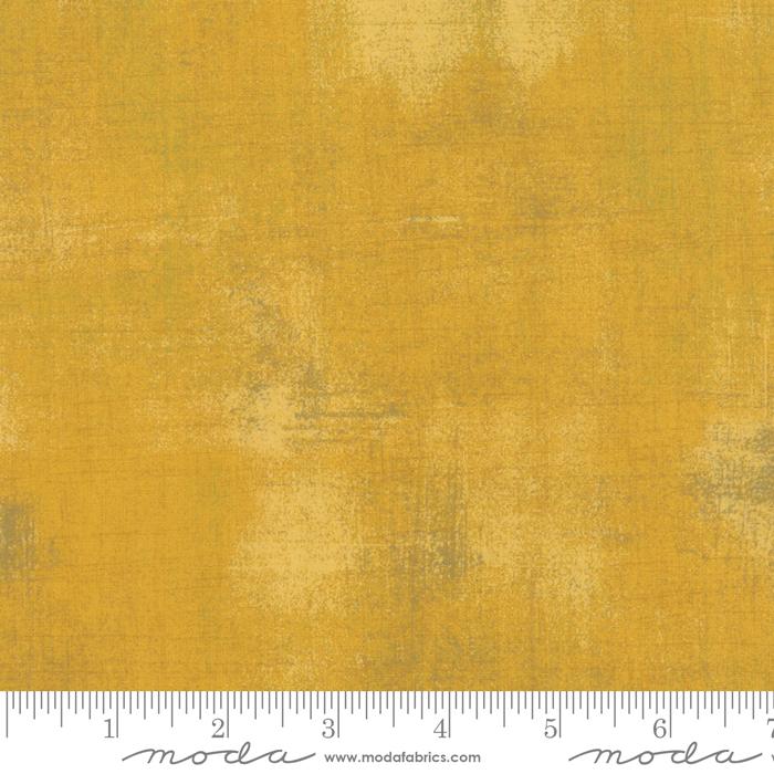 Yellow Grunge Basics Mustard 44"/45" Per Yard