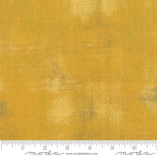 Yellow Grunge Basics Mustard 44"/45" Per Yard