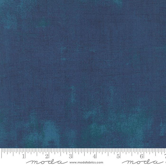 Blue Grunge Basics Prussian Blue 44"/45" Per Yard