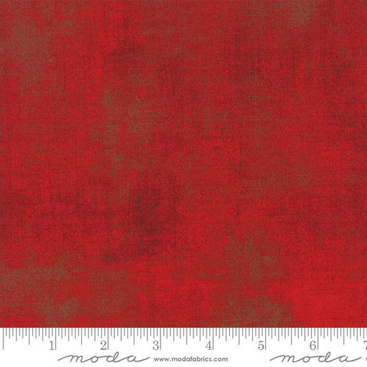 Red Grunge Basics Formula One 44"/45" Per Yard