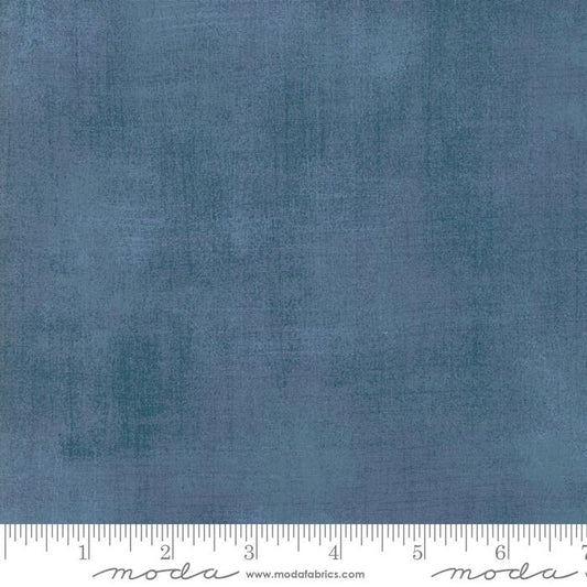 Blue Grunge Basics Harbor 44"/45" Per Yard