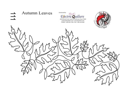 111 Autumn Leaves Pantograph by Linda V. Taylor