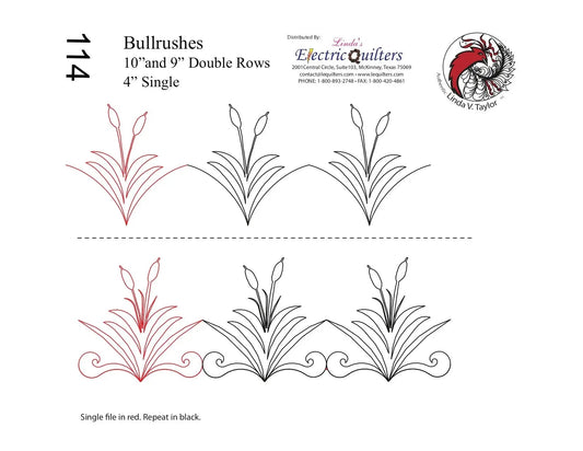 114 Bullrushes Pantograph by Linda V. Taylor