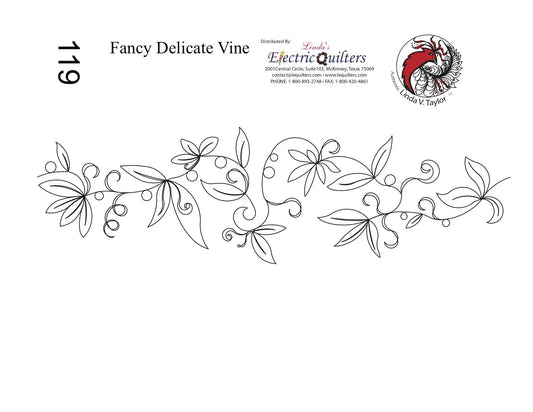 119 Fancy Delicate Vines Pantograph by Linda V. Taylor