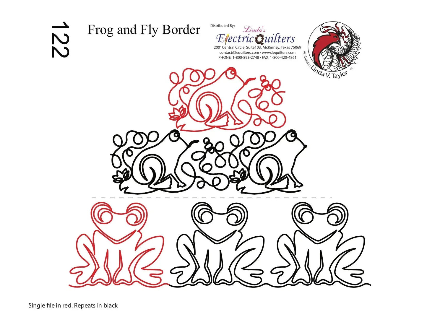 122 Frog And Fly Pantograph by Linda V. Taylor