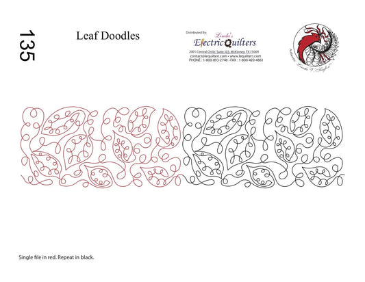 135 Leaf Doodles Pantograph by Linda V. Taylor