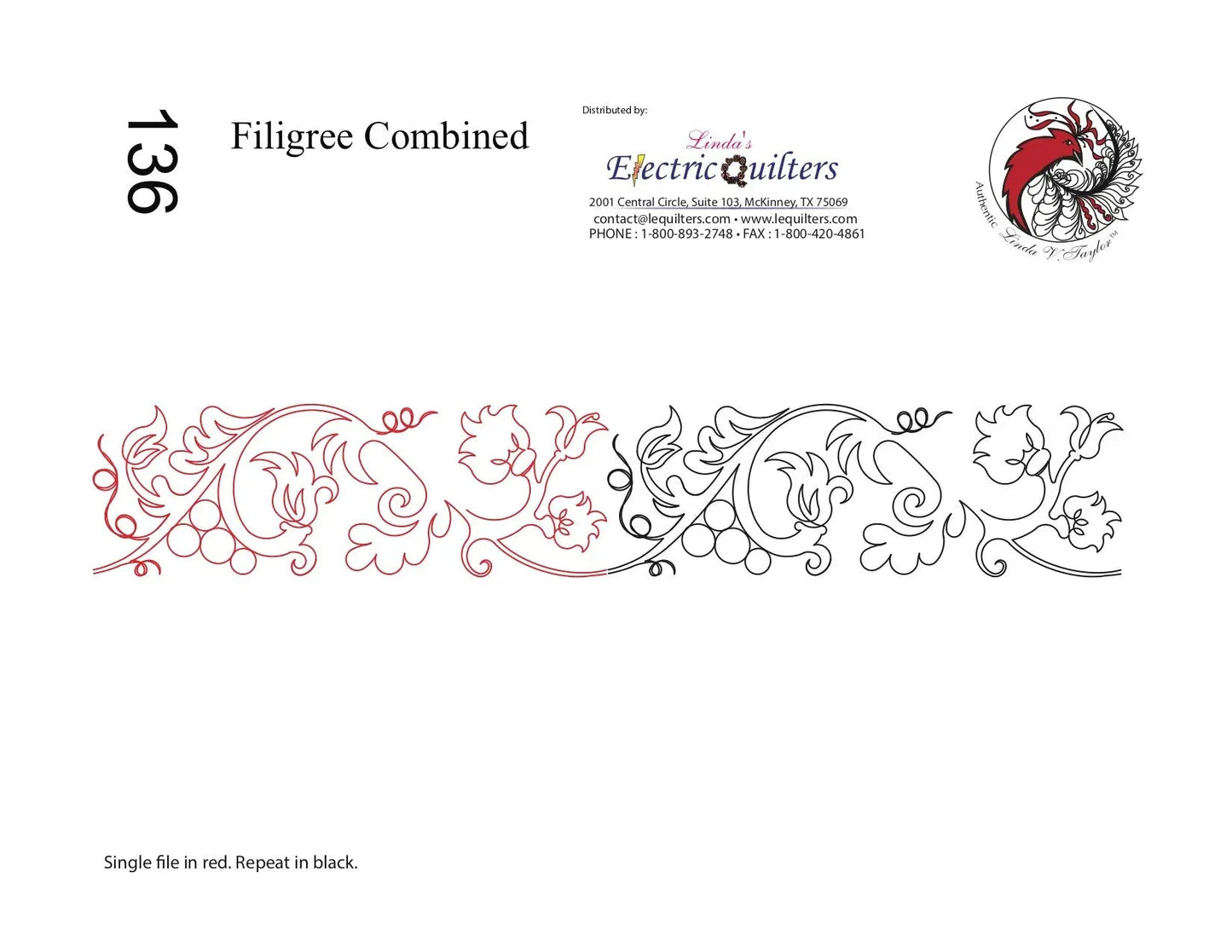 136 Filigree Combined Pantograph by Linda V. Taylor