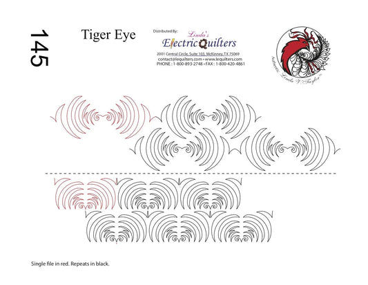 145 Tiger Eye Pantograph by Linda V. Taylor