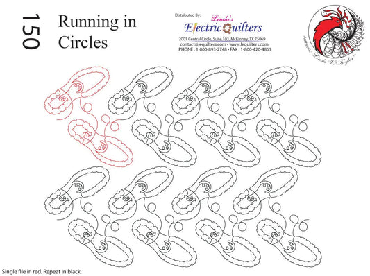 150 Running In Circles Pantograph by Linda V. Taylor
