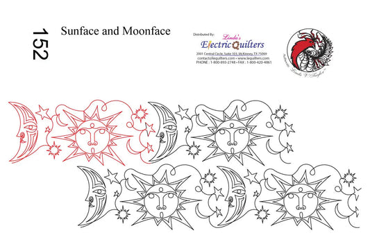 152 Moonface And Sunface Pantograph by Linda V. Taylor