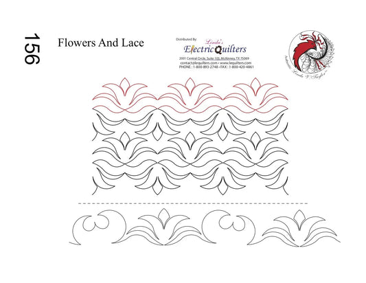 156 Flowers And Lace Pantograph by Linda V. Taylor