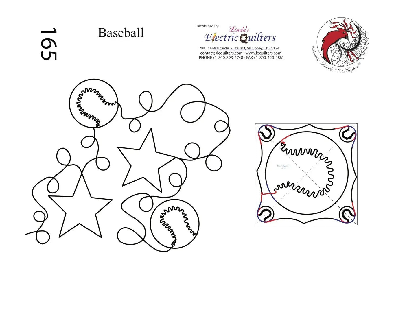 165 Baseball Pantograph with Blocks by Linda V. Taylor