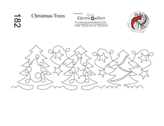 182 Christmas Trees Pantograph by Linda V. Taylor