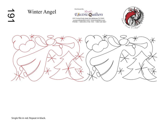 191 Winter Angels Pantograph by Linda V. Taylor