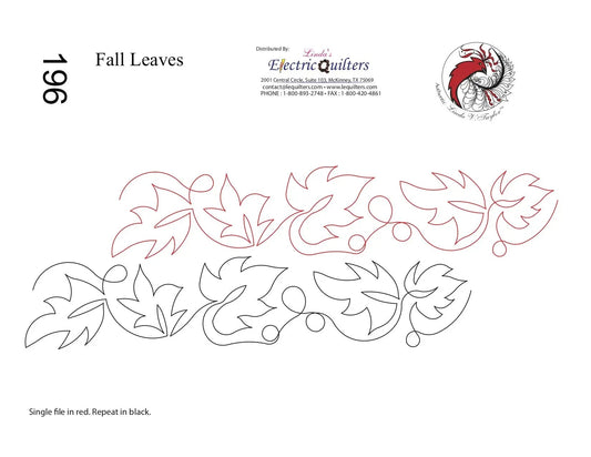 196 Fall Leaves Pantograph by Linda V. Taylor