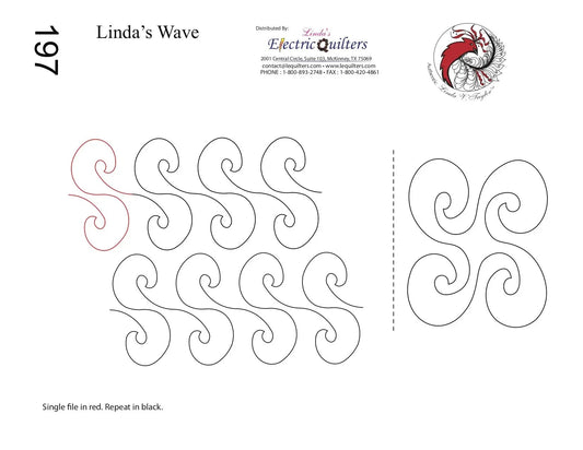 197 Linda's Wave Pantograph with Blocks by Linda V. Taylor