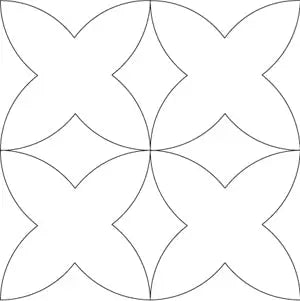 206 Pumpkin Seed Flower Pantograph by Linda V. Taylor