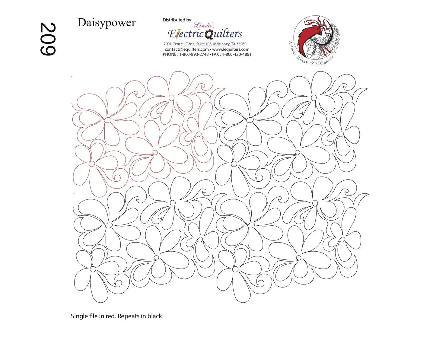 209 Daisy Power Pantograph by Linda V. Taylor